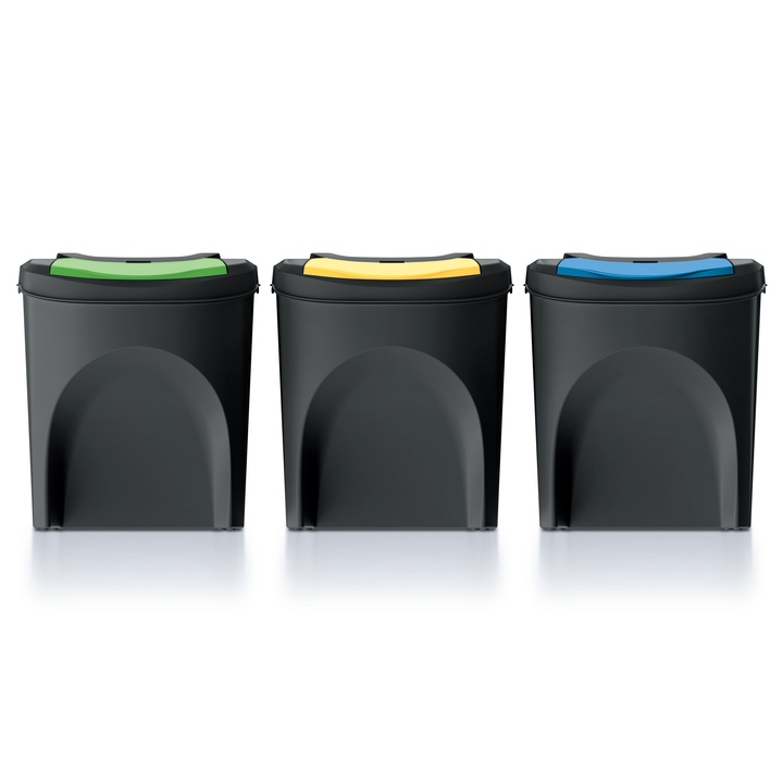 Sconto Sada košů na tříděný odpad SORTIBOX 3x25 L