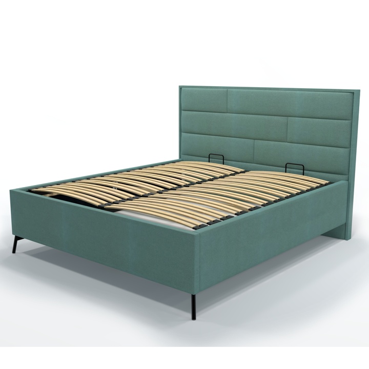 Sconto Postel s roštem SPECTRAL 1 šalvějová, 140x200 cm