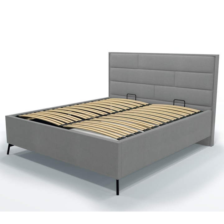 Sconto Postel s roštem SPECTRAL 1 šedá, 140x200 cm