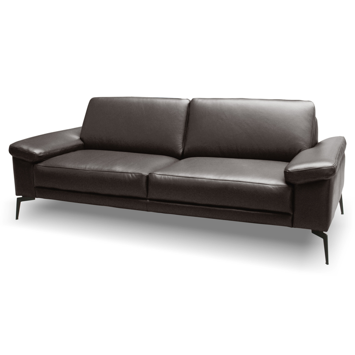 Sconto Pohovka SPRING 3-sedák, tmavě hnědá