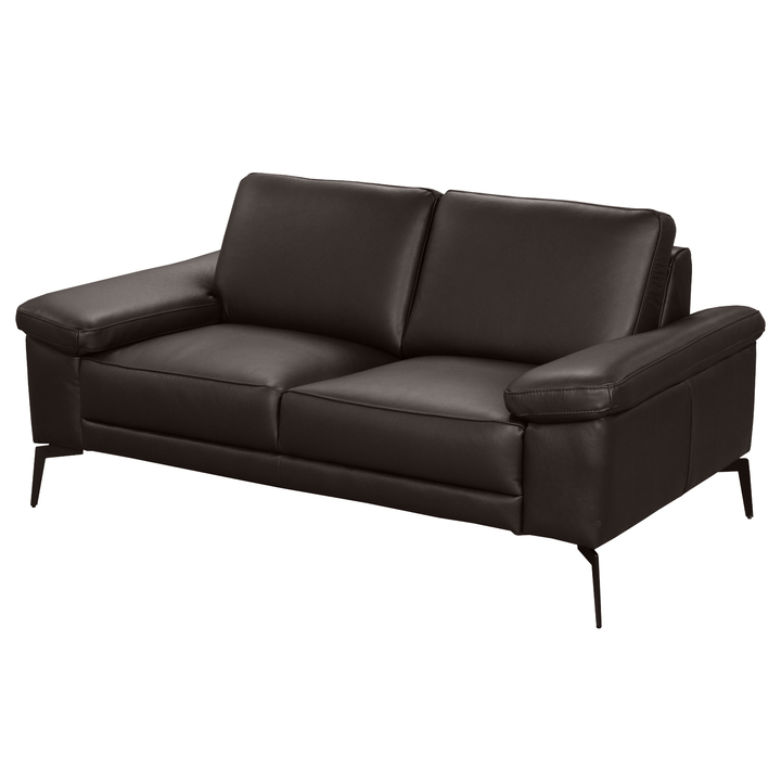 Sconto Pohovka SPRING 2-sedák, tmavě hnědá