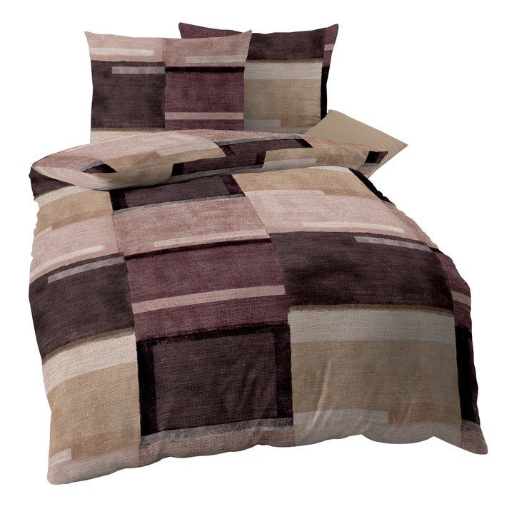 Sconto Povlečení STATUS vínová, 70x90 a 140x200 cm