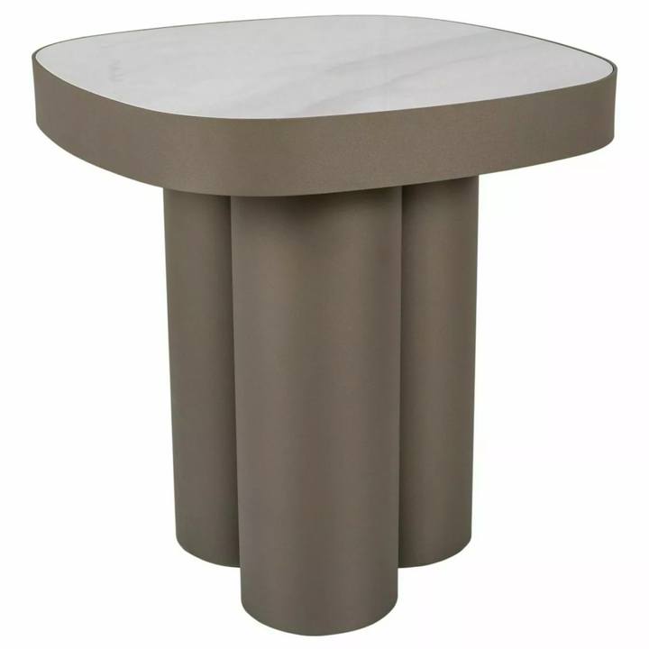 Konferenční stolek STILLO bílá/měděná, šířka 48 cm 1