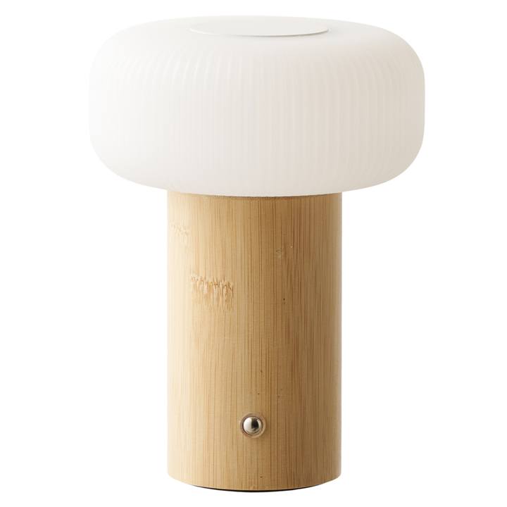 Sconto Stolní lampa STOFFURD přírodní/bílá