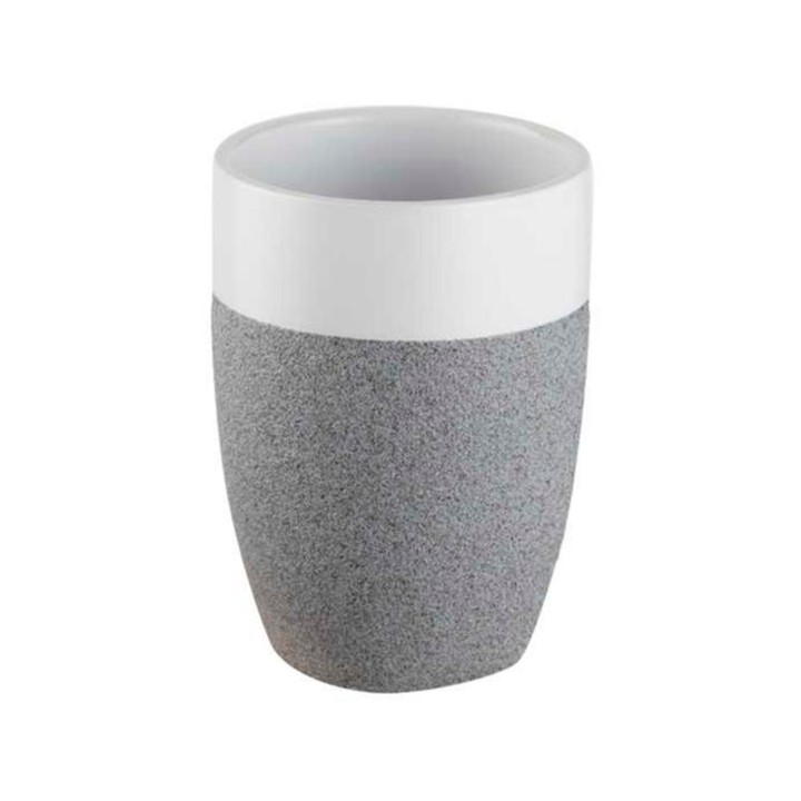Sconto Kelímek STONE šedá/bílá