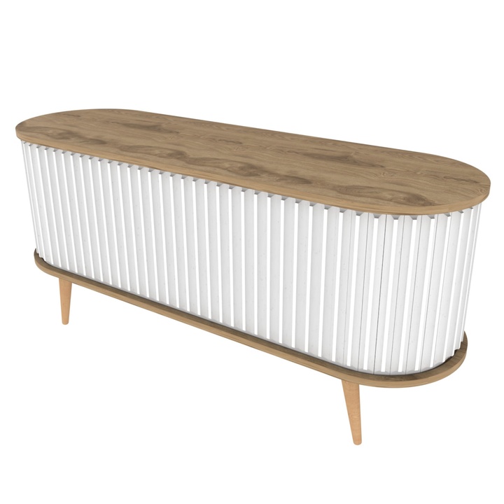 TV komoda STOR dub oud/bílá 1