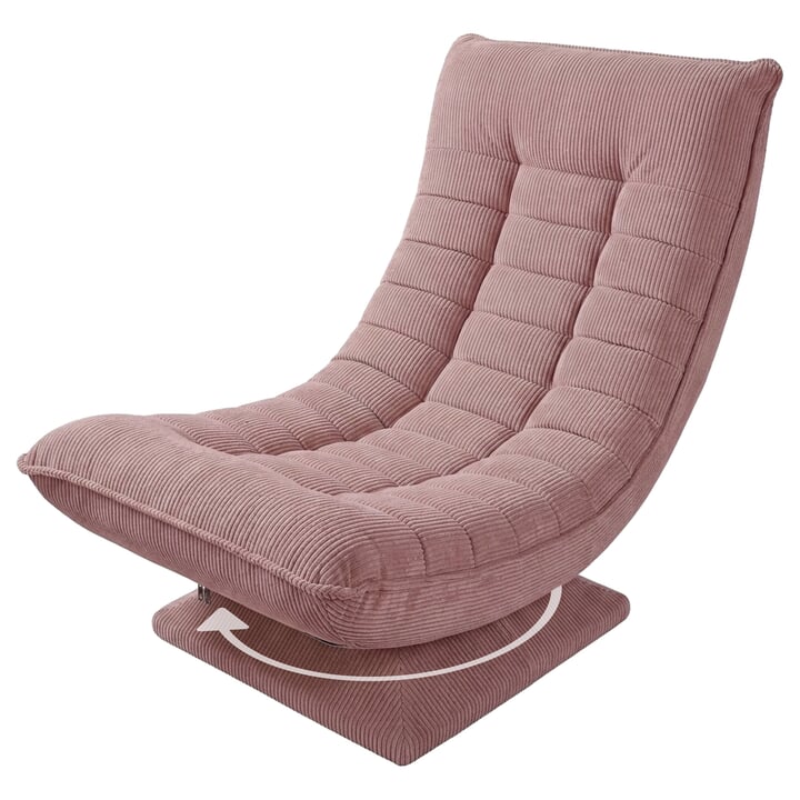 Relaxační křeslo SWIVEL 2 růžová 1