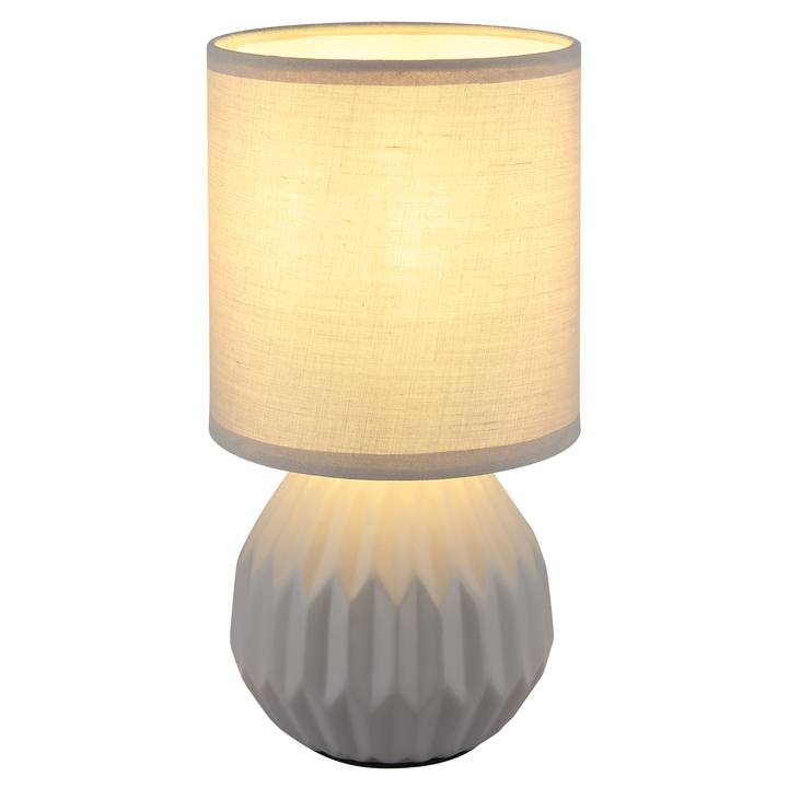 Sconto Stolní lampa SYLAS šedá
