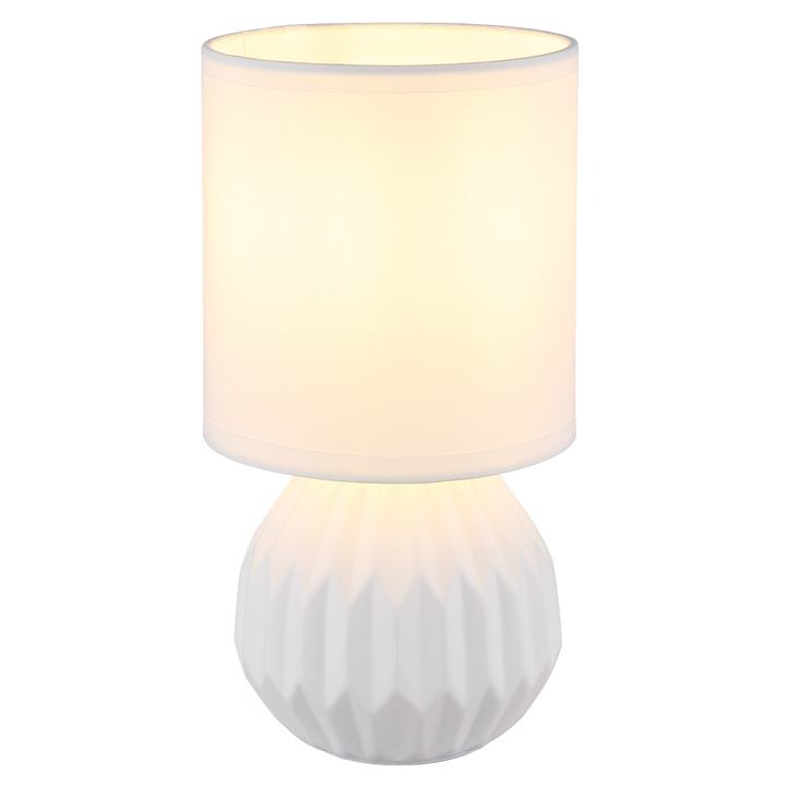 Sconto Stolní lampa SYLAS bílá