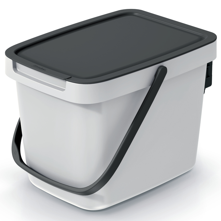 Sconto Odpadkový koš SYSTEMA Q COLLECT šedá/černá, 6 L