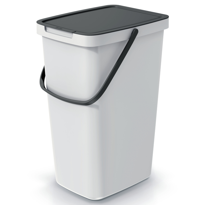 Sconto Odpadkový koš SYSTEMA Q COLLECT sedá/černá, 20 L