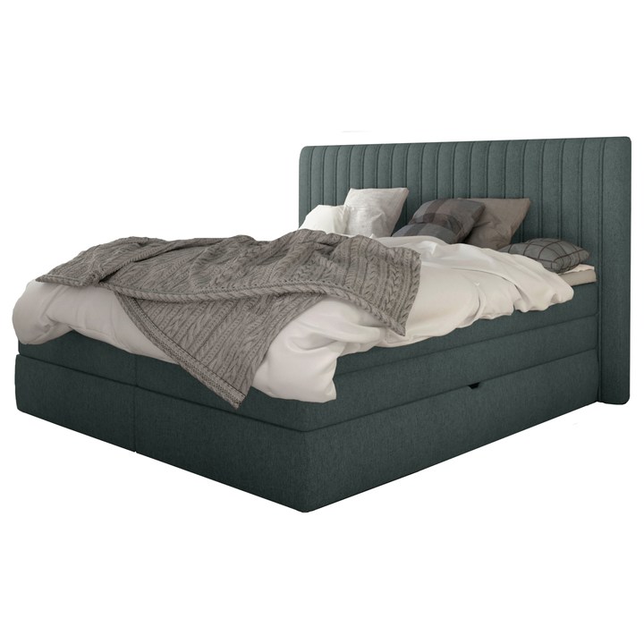 Sconto Postel boxspring TAIFA šedomodrá, 180x200 cm