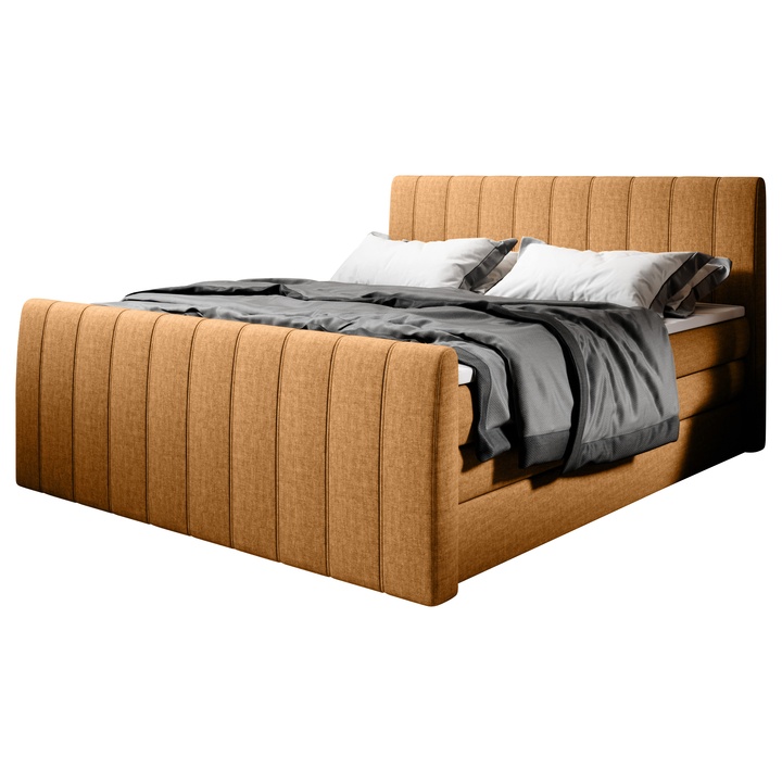 Sconto Postel boxspring TAJA oranžová, 180x200 cm