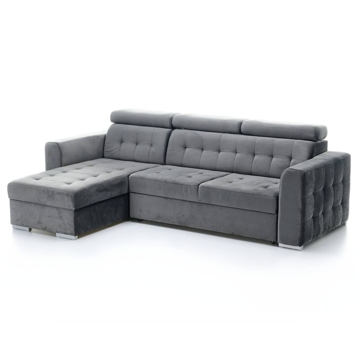 Sconto Sedací souprava TAORMINA levá, šedá