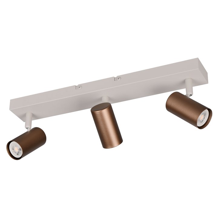 Sconto Bodové svítidlo TARYN 3 kávová/bílá