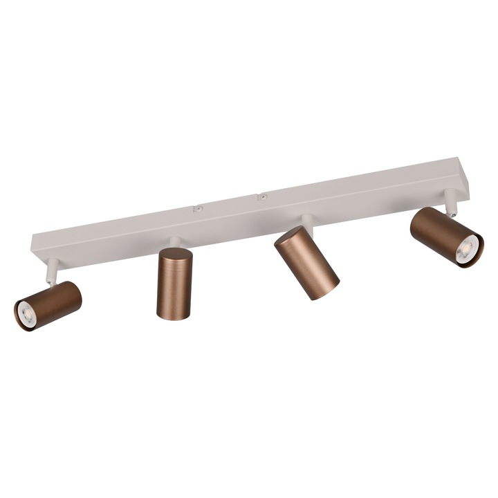 Sconto Bodové svítidlo TARYN 4 kávová/bílá