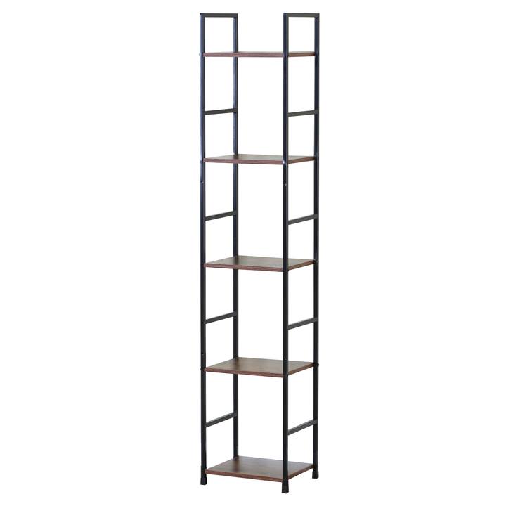 Sconto Regál TAYLER 5 staré dřevo/černá