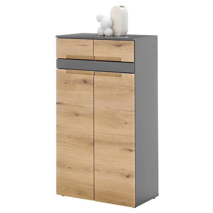 Komoda  TAYLOR 1 dub evoke/antracitová 1