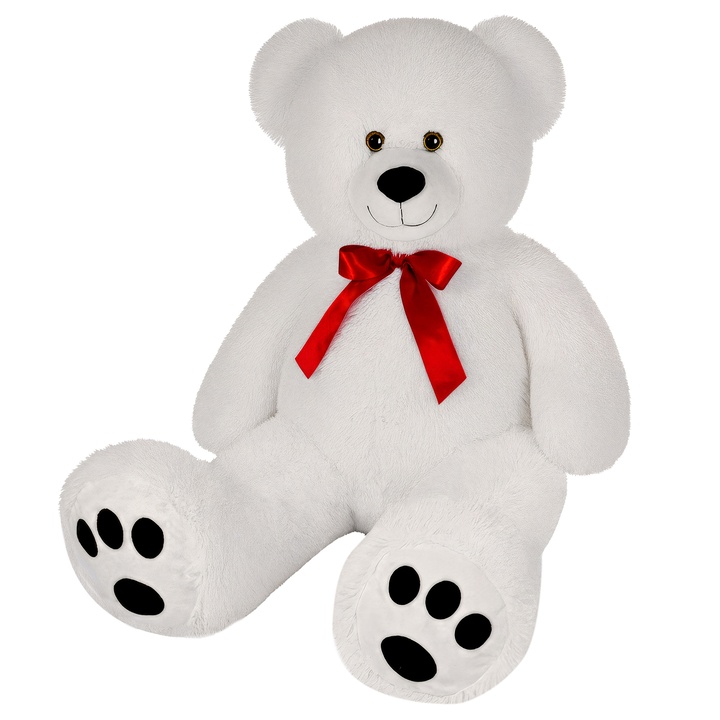 Plyšová hračka TEDDY bílá, výška 150 cm 1
