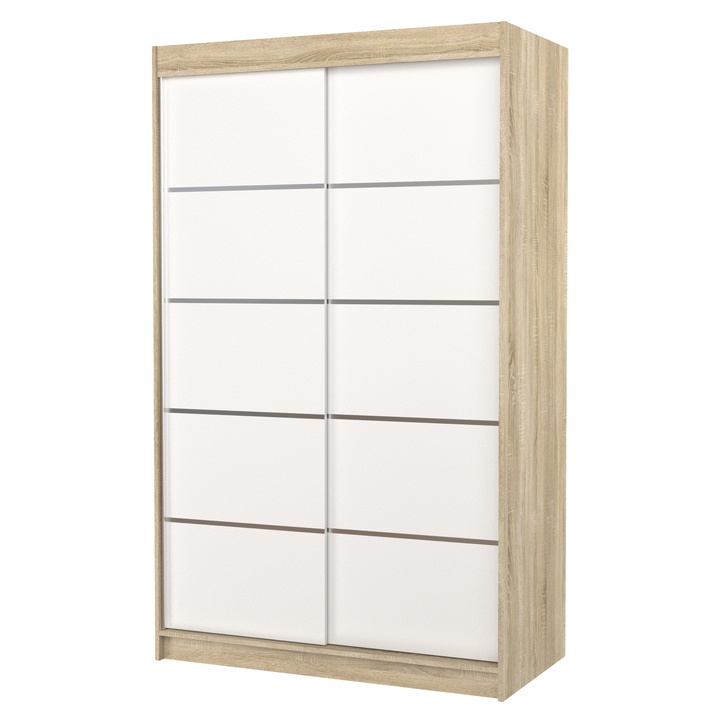 Sconto Šatní skříň TEONA dub sonoma/bílá