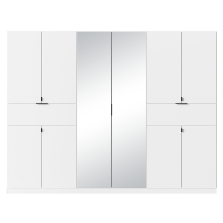 Sconto Šatní skříň TICAO VI alpská bílá, šířka 271 cm