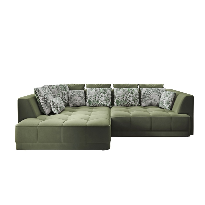 Sconto Sedací souprava TIGA levá, zelená