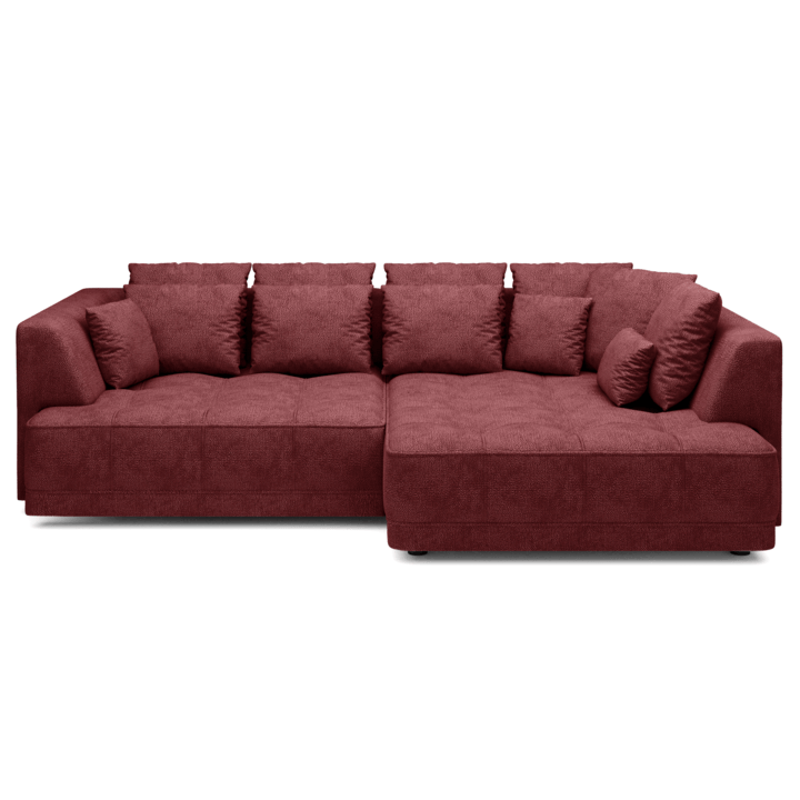 Sconto Sedací souprava TIMEA BOX pravá, vínová