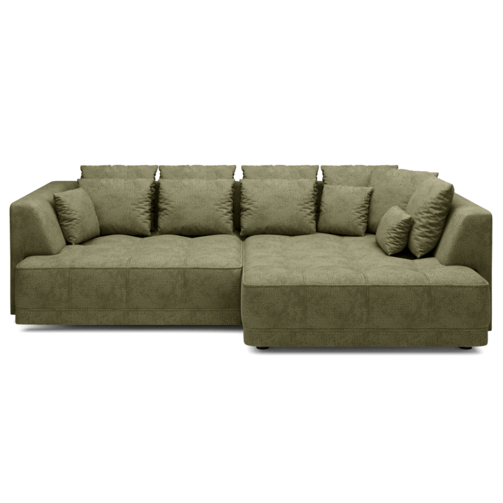 Sconto Sedací souprava TIMEA BOX pravá, olivová