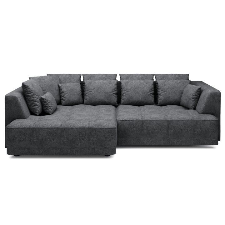 Sconto Sedací souprava TIMEA BOX levá, grafitová