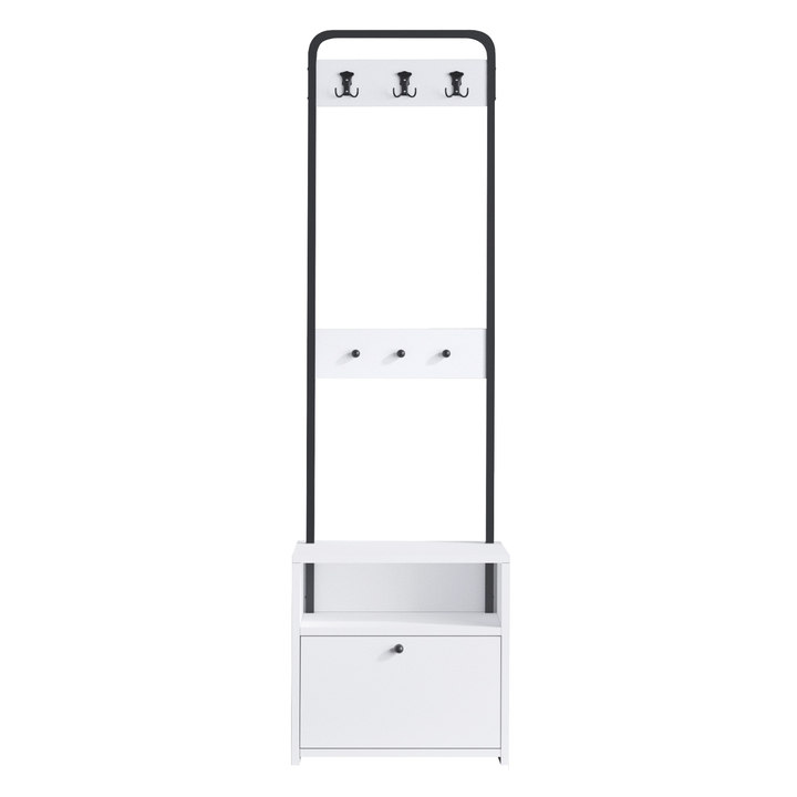 Předsíňová sestava TINA bílá/černá 1