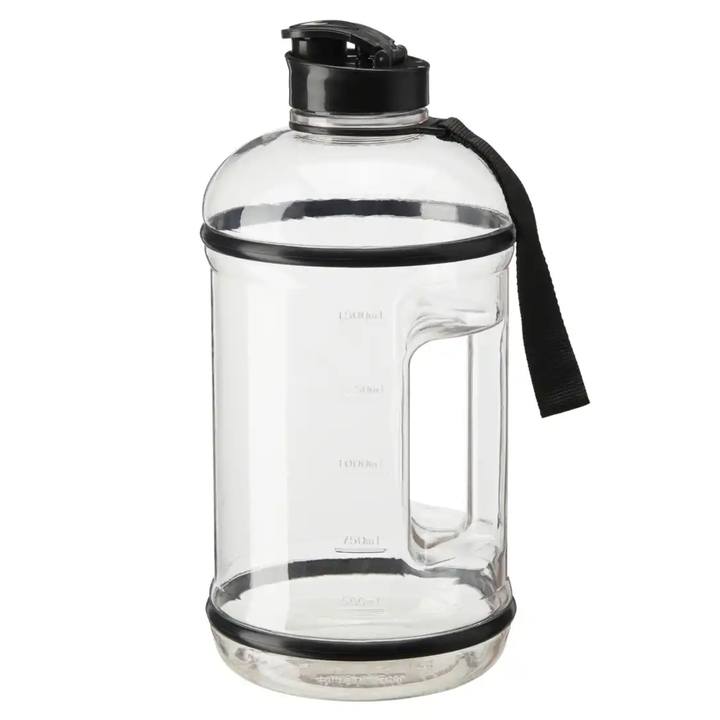 Láhev na vodu TO GO černá/průhledná, objem 2,2 l 1