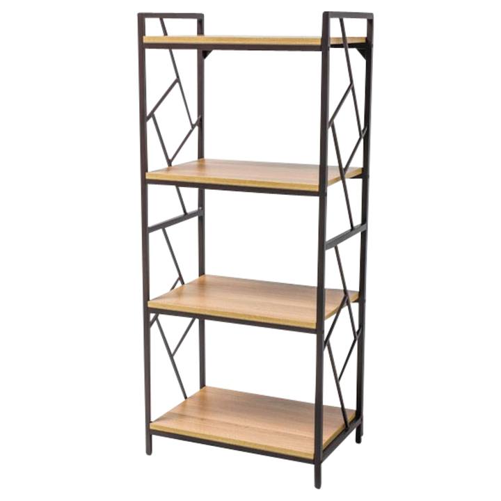 Sconto Regál TOBLU R4 černá/dub