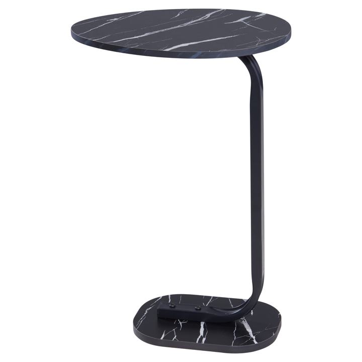 Odkládací stolek TOM černý mramor 1