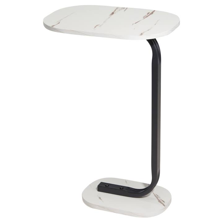 Odkládací stolek TOM bílý mramor 1
