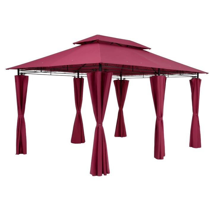 Zahradní altán TOPAS červená 1