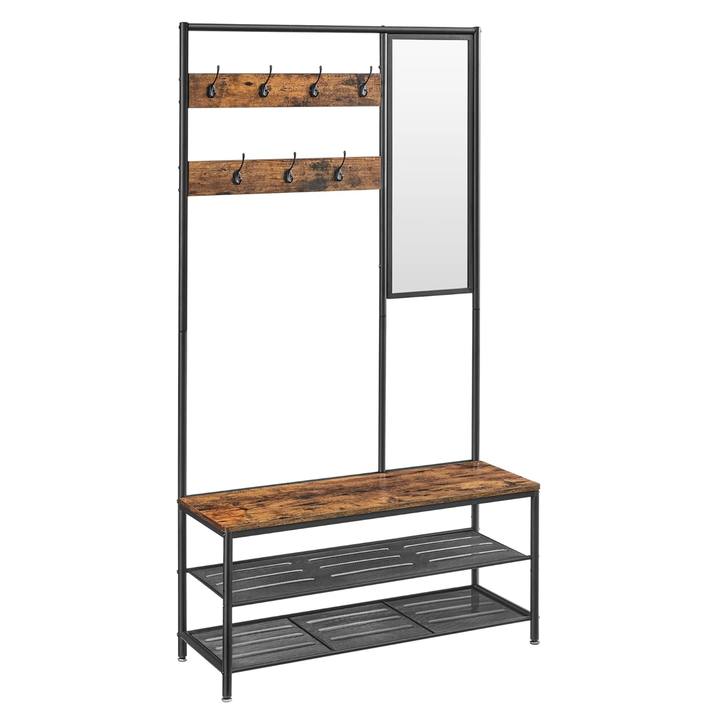 Sconto Předsíňová sestava TOURCO 5 hnědá/černá