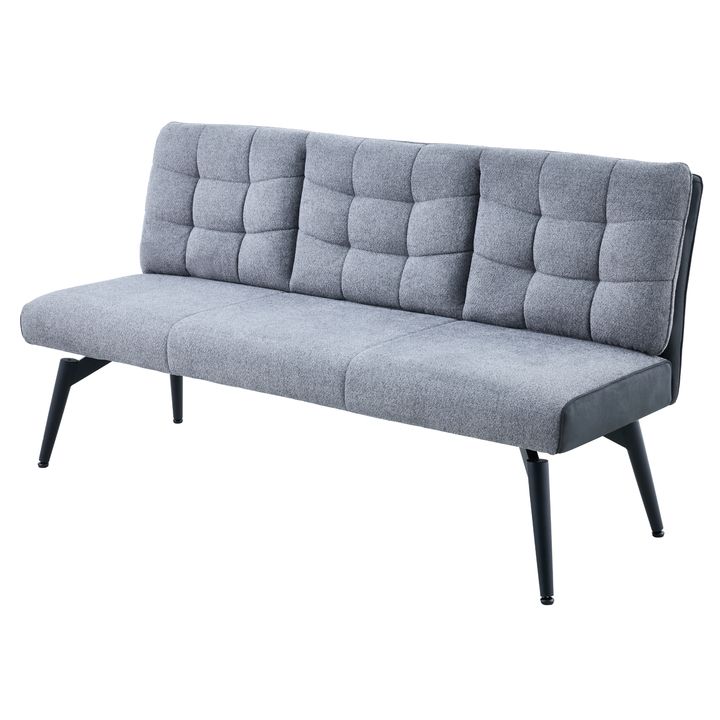 Jídelní lavice TOVIANA  tmavě šedá/vintage antracitová 1