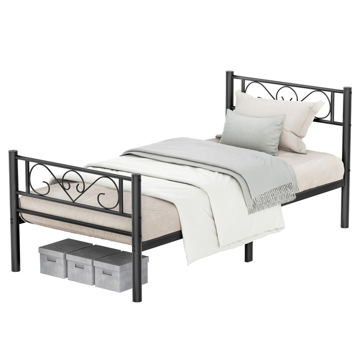 Postel s roštem TOX černá, 90x190 cm 1