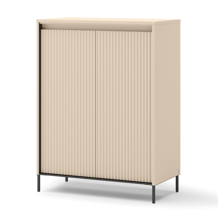 Sconto Komoda TREND 1 písková/černá