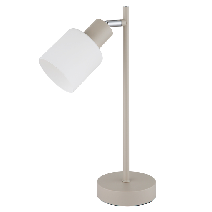 Stolní lampa TRENT písková/bílá 1