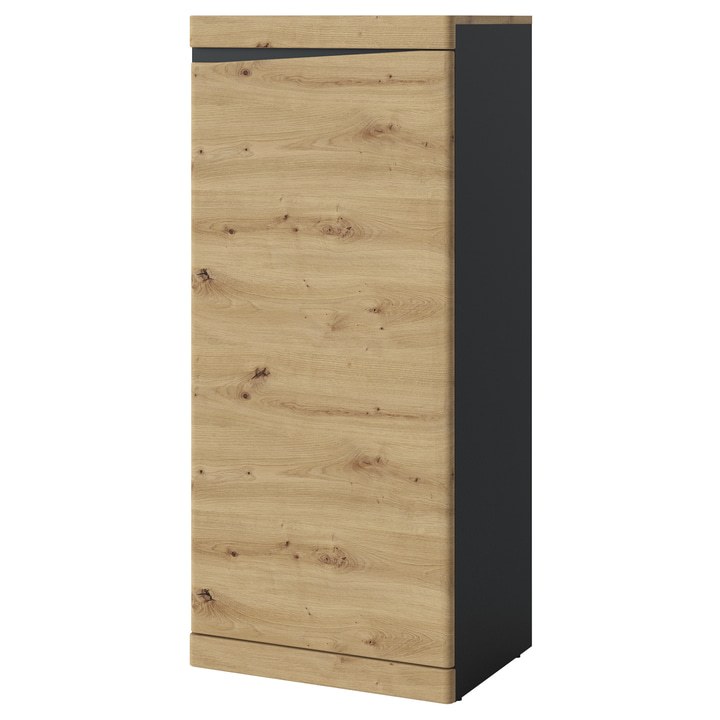 Komoda TURINO dub artisan/antracitová, šířka 54 cm 1