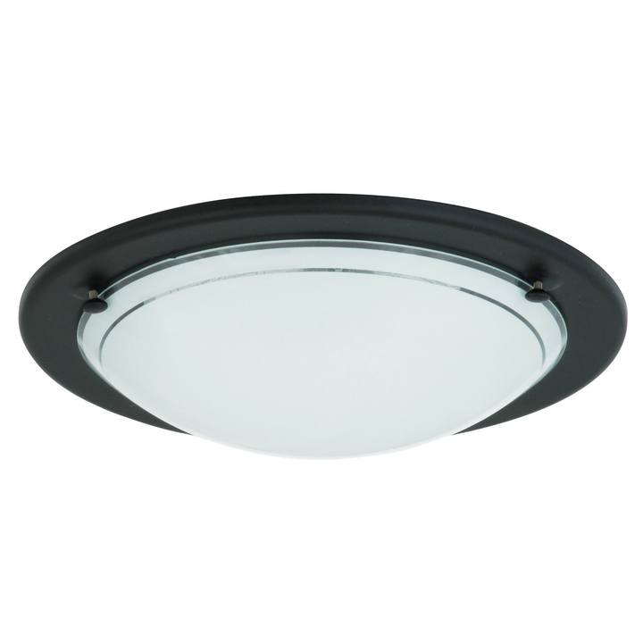 Stropní svítidlo UFO černá/bílá, průměr 28,5 cm 1