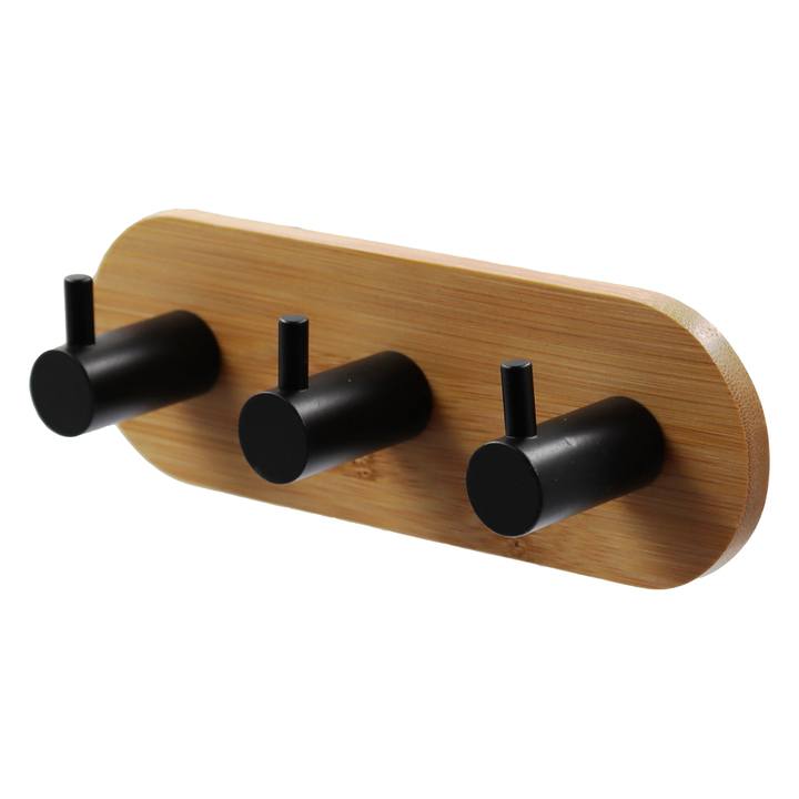 Háček do koupelny UMBRA bambus/ocel, 3 háčky 1