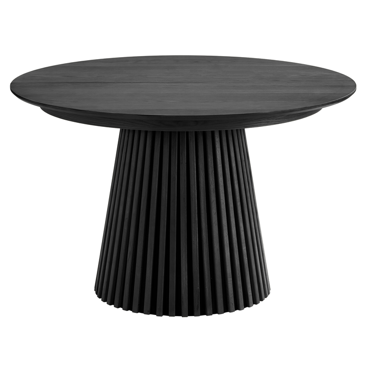 Sconto Jídelní stůl USOKO 120-200 dubová dýha černá