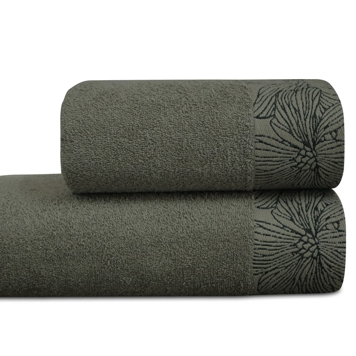Sconto Ručník  VALENCIA olivová, 50x100 cm
