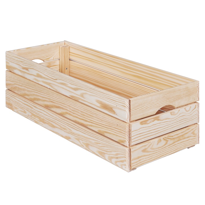 Dřevěný box VALLONI L přírodní 1