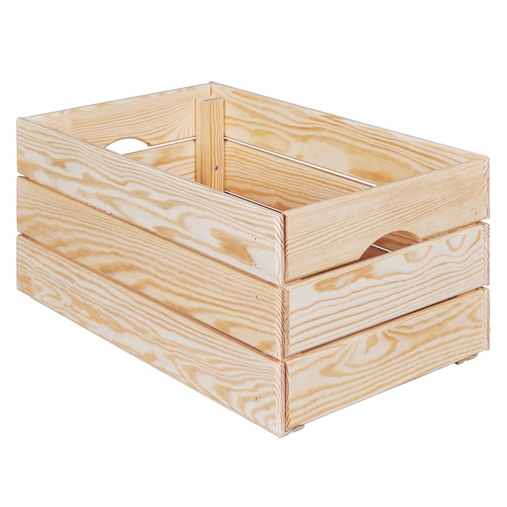 Dřevěný box VALLONI M přírodní 1