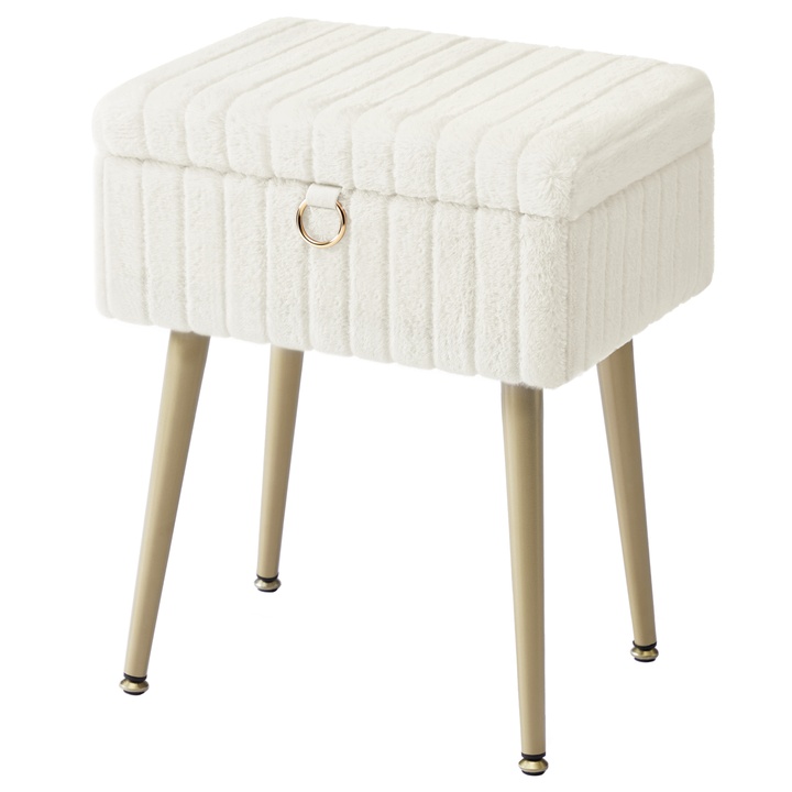 Taburet toaletní VANITY bílá 1