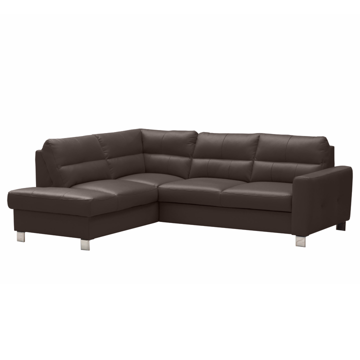 Sconto Sedací souprava VARIO levá, tmavě hnědá