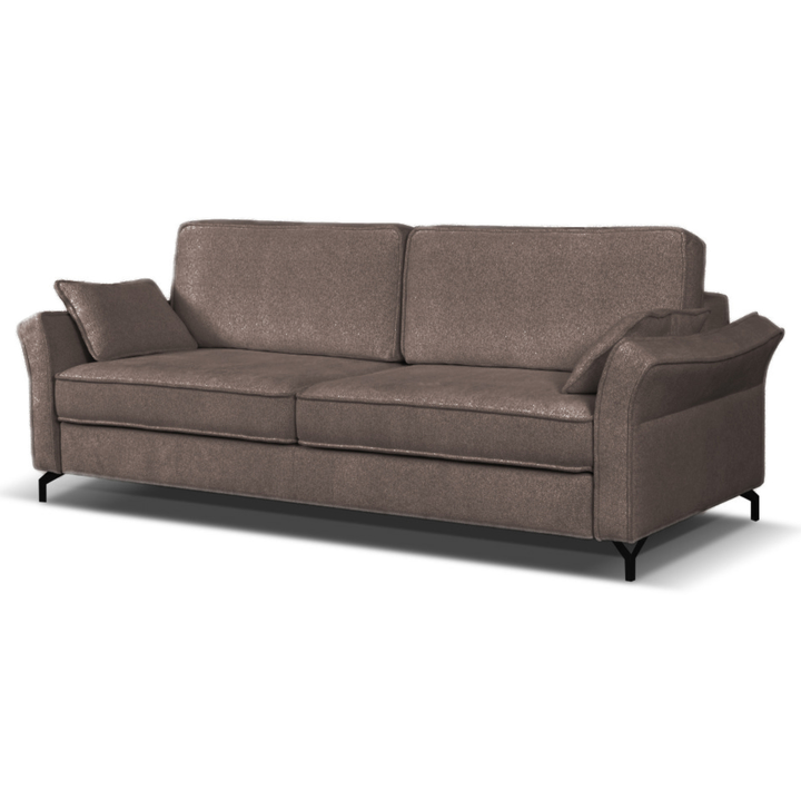 Sconto Pohovka VASHA tmavě hnědá